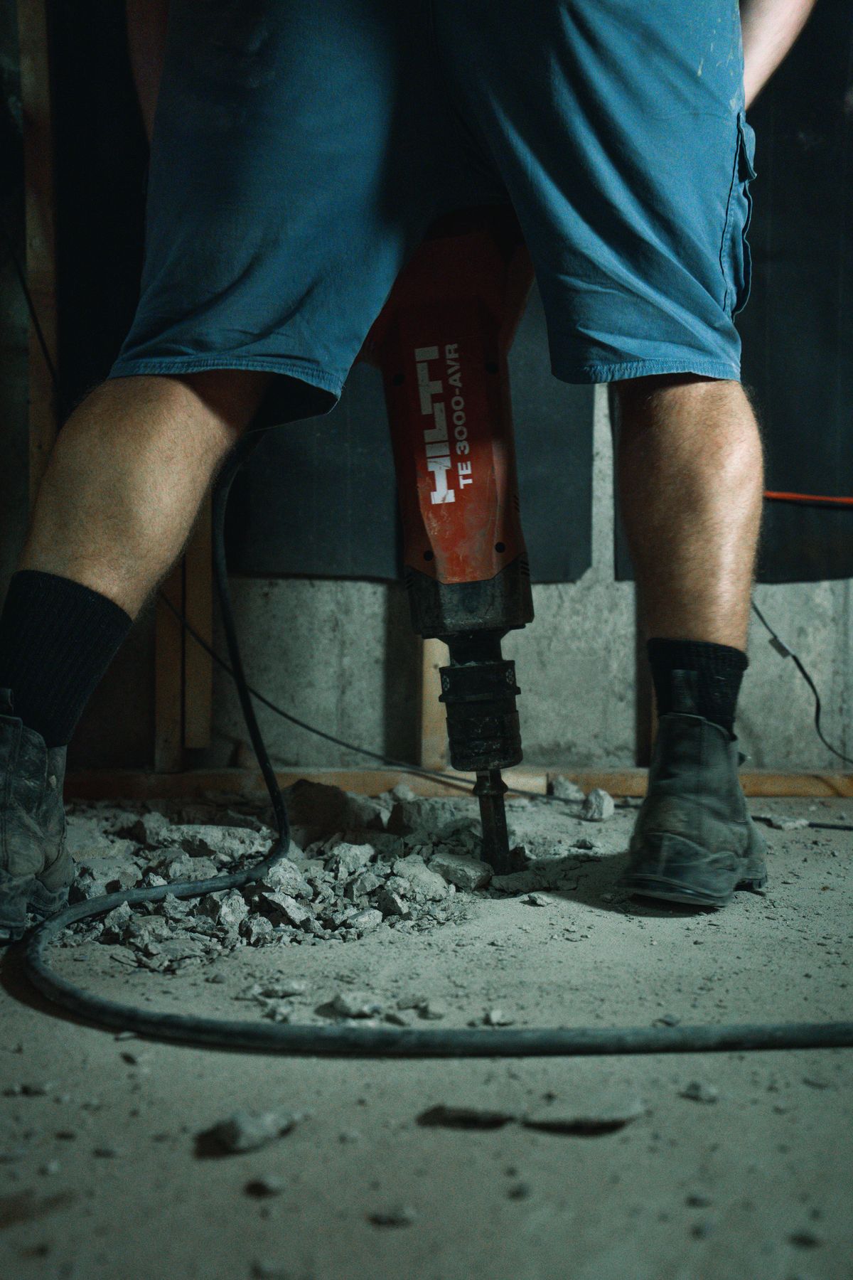 Davidson Plumbing crew on the job, photographed by Mike Mala
